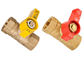 Appliance Gas Valves with Yellow or Red Handle